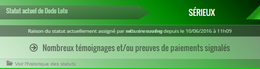 Dodo Loto sur NetBussinessRating